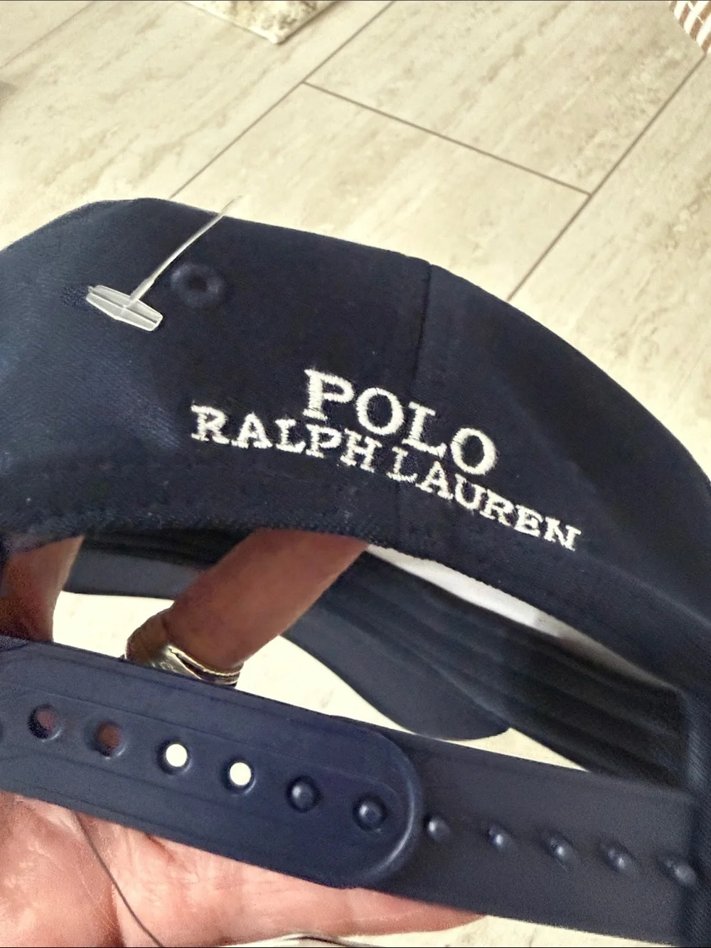 Polo by Ralph Lauren Navy Baseball Cap with White Polo Player Logo..nwt ..o/s
